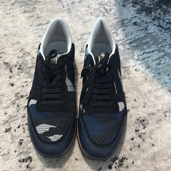 Valentino Shoes Black And Blue Valentino Rockstud Valentino Black